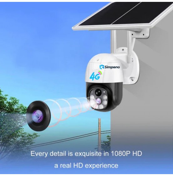 4G Solar PTZ WIFI Camera 2 way Audio Outdoor Waterproof Camera