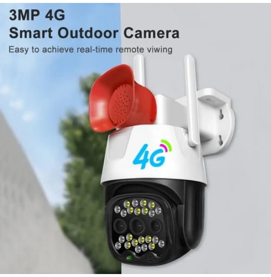 Simpono 4g smart outdoor wifi camera with loud speaker